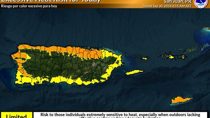 Advertencia de calor.