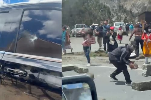 Videos: Atacan caravana del presidente de Ecuador