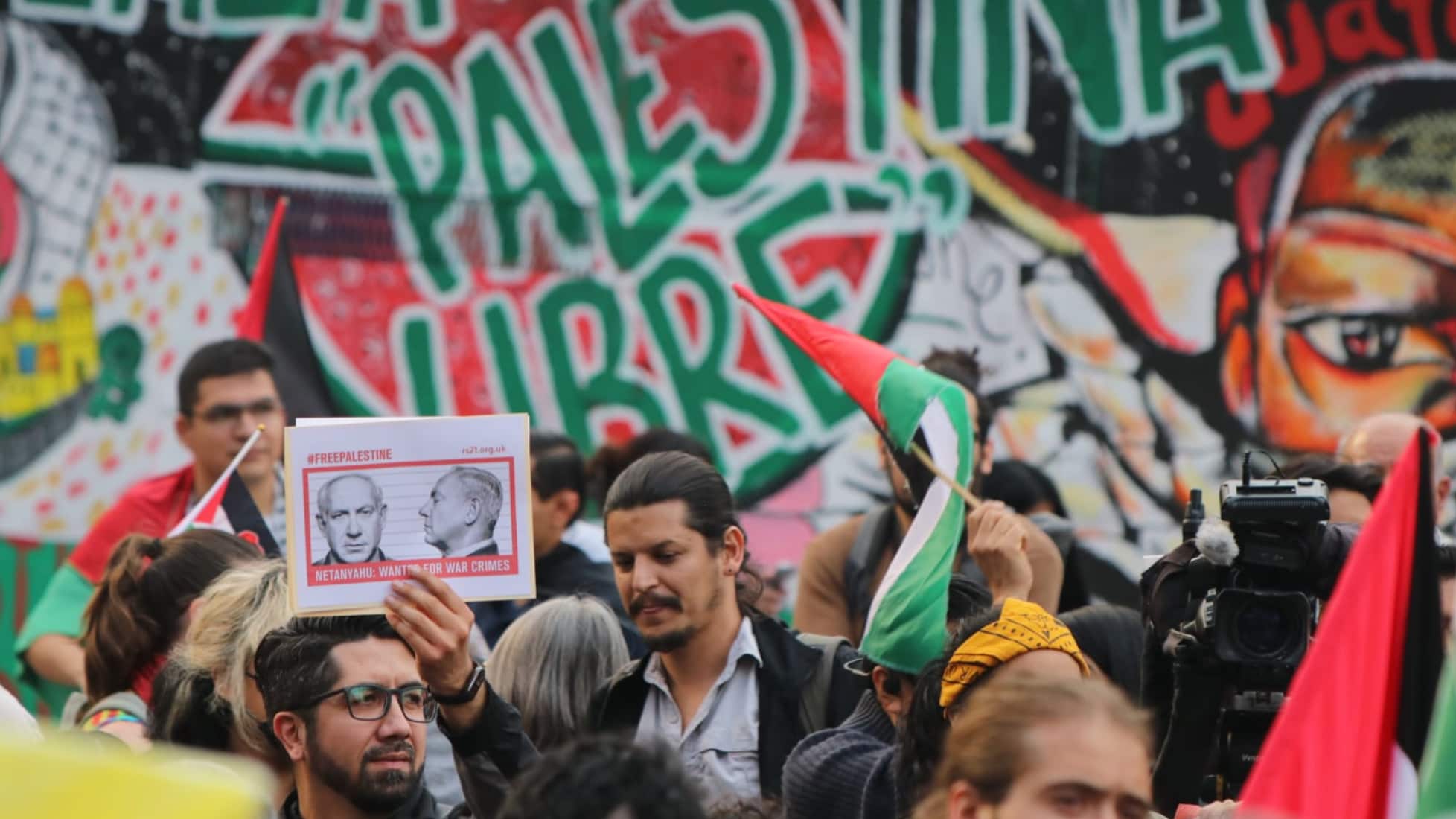 Marcha en apoyo a Palestina