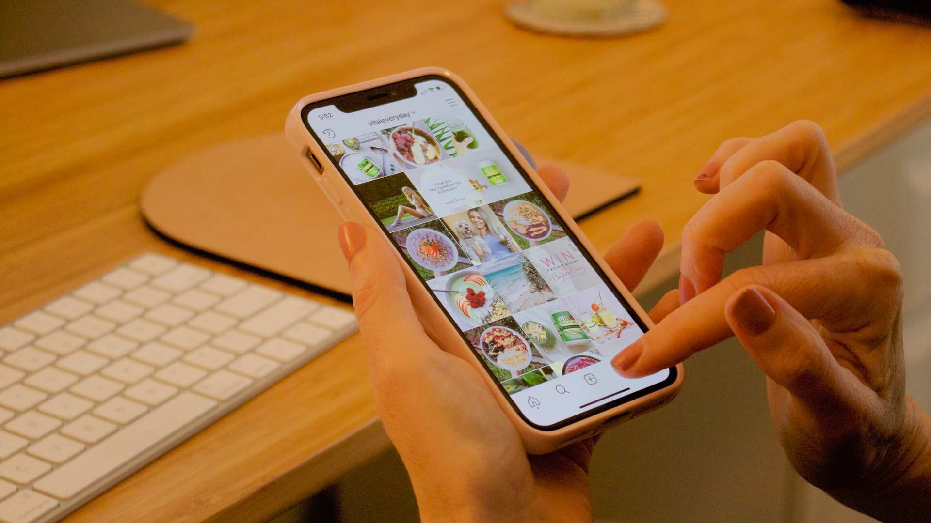 Imagen referencial de Instagram en un iPhone