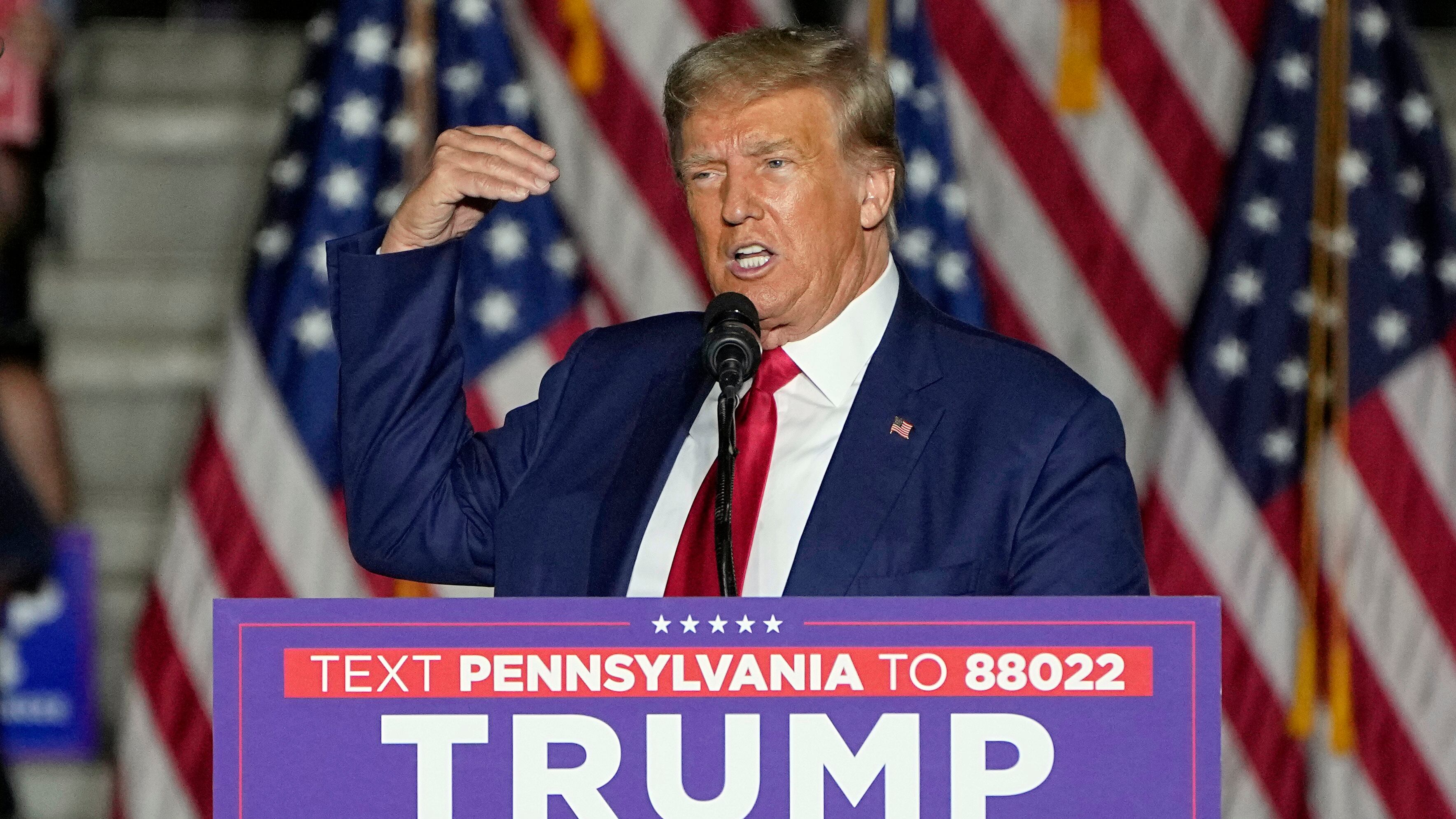 Donald Trump en su campaña presidencial.