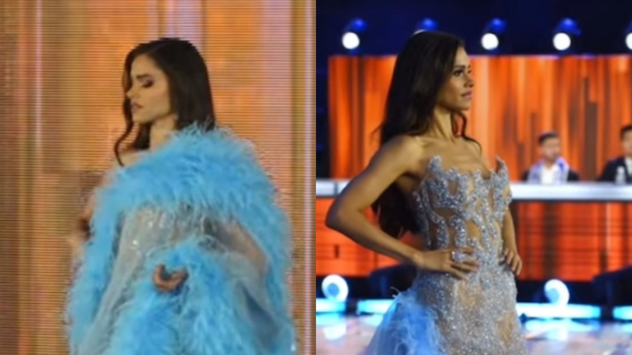 Fiorella Medina usó una pieza brillante del diseñador José Karlo.