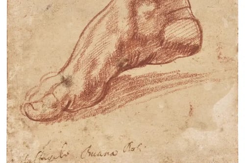 Dibujo redescubierto de Miguel Ángel supera los 25 mdd