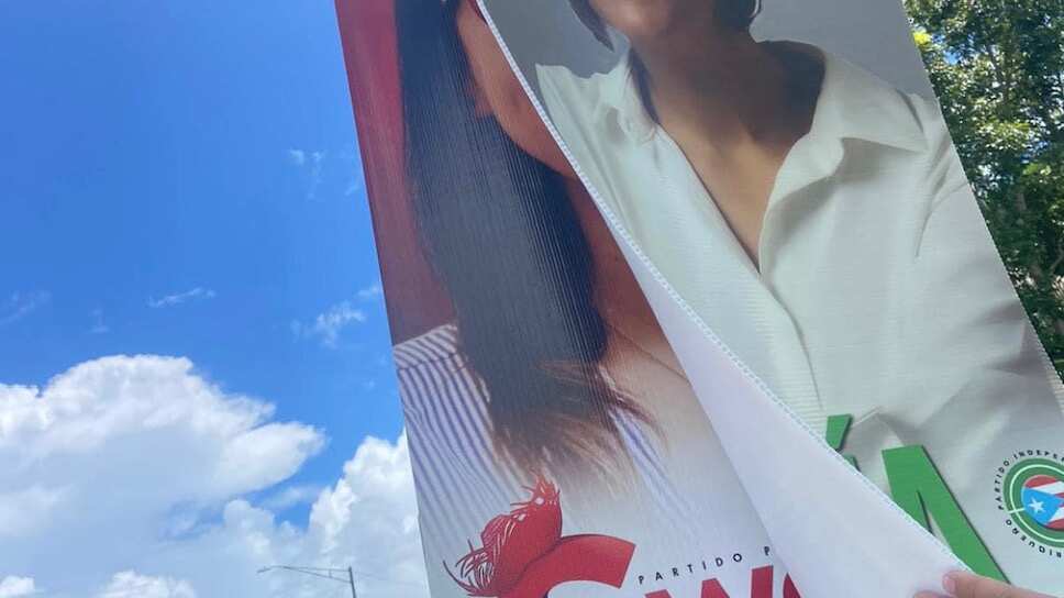 Swanny Enit Vargas denuncia vandalismo de propaganda electoral en Morovis por la alianza independentista.