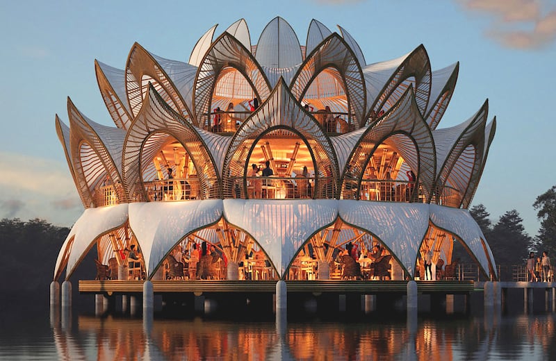 Restaurante espera florecer como una flor de loto