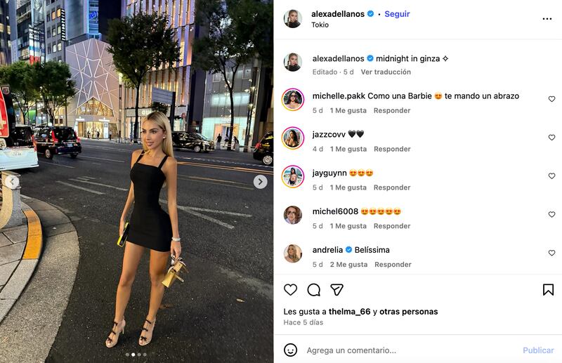 Hija de Myrka Dellanos presume su visita a Ginza