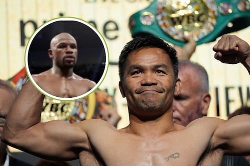 “Quiero que Floyd viva con esa única derrota en su récord”: Pacquiao sentencia a Mayweather