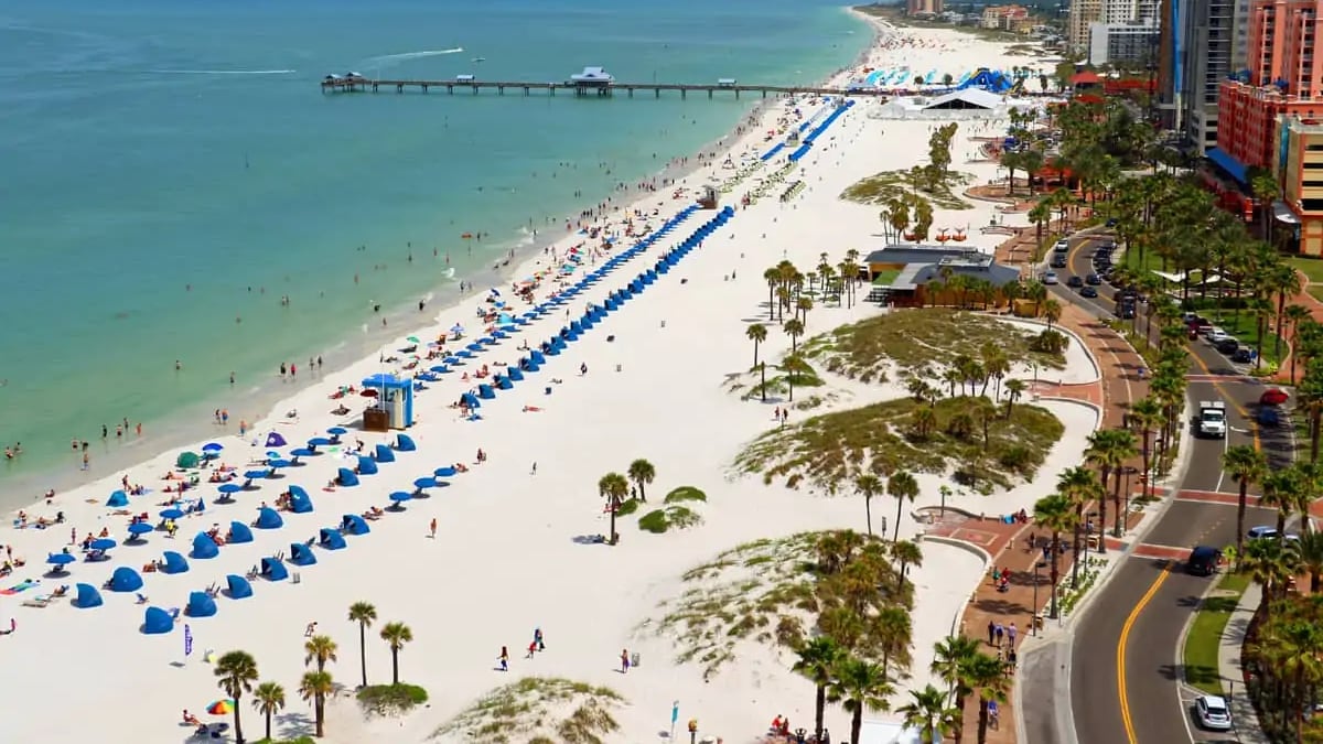 Clearwater Beach es una de las playas fascinantes.