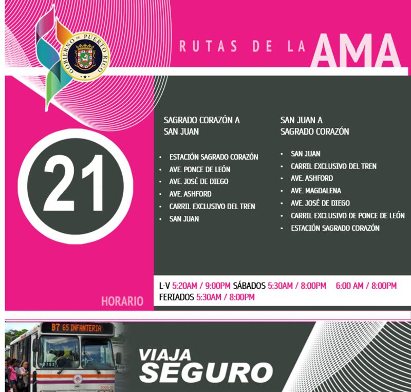 AMA informa desvíos durante este jueves