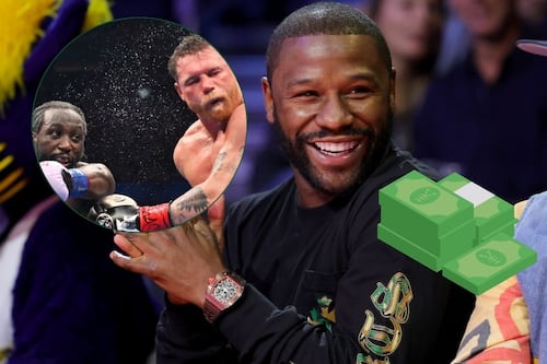 Floyd Mayweather gana millones tras apostar en contra de Canelo Álvarez vs Terence Crawford