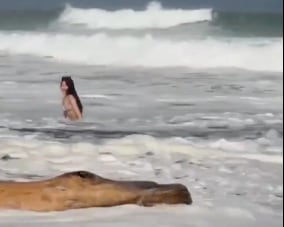 VIDEO: Influencer tailandesa falleció tras ser arrastrada por el mar