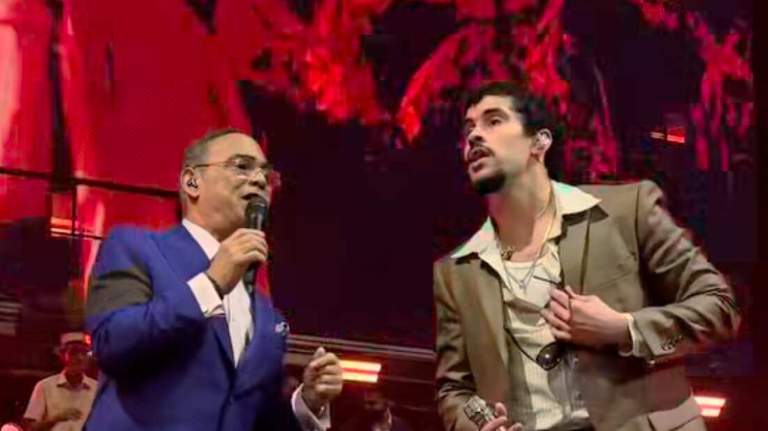 Gilberto Santa Rosa y Bad Bunny (Captura de pantalla)