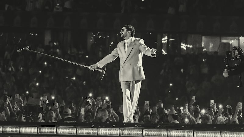 Bad Bunny primera noche de concierto en Medellín 2026.