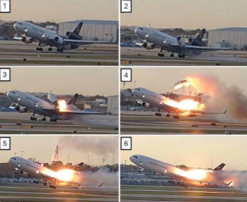 Accidente avión UPS