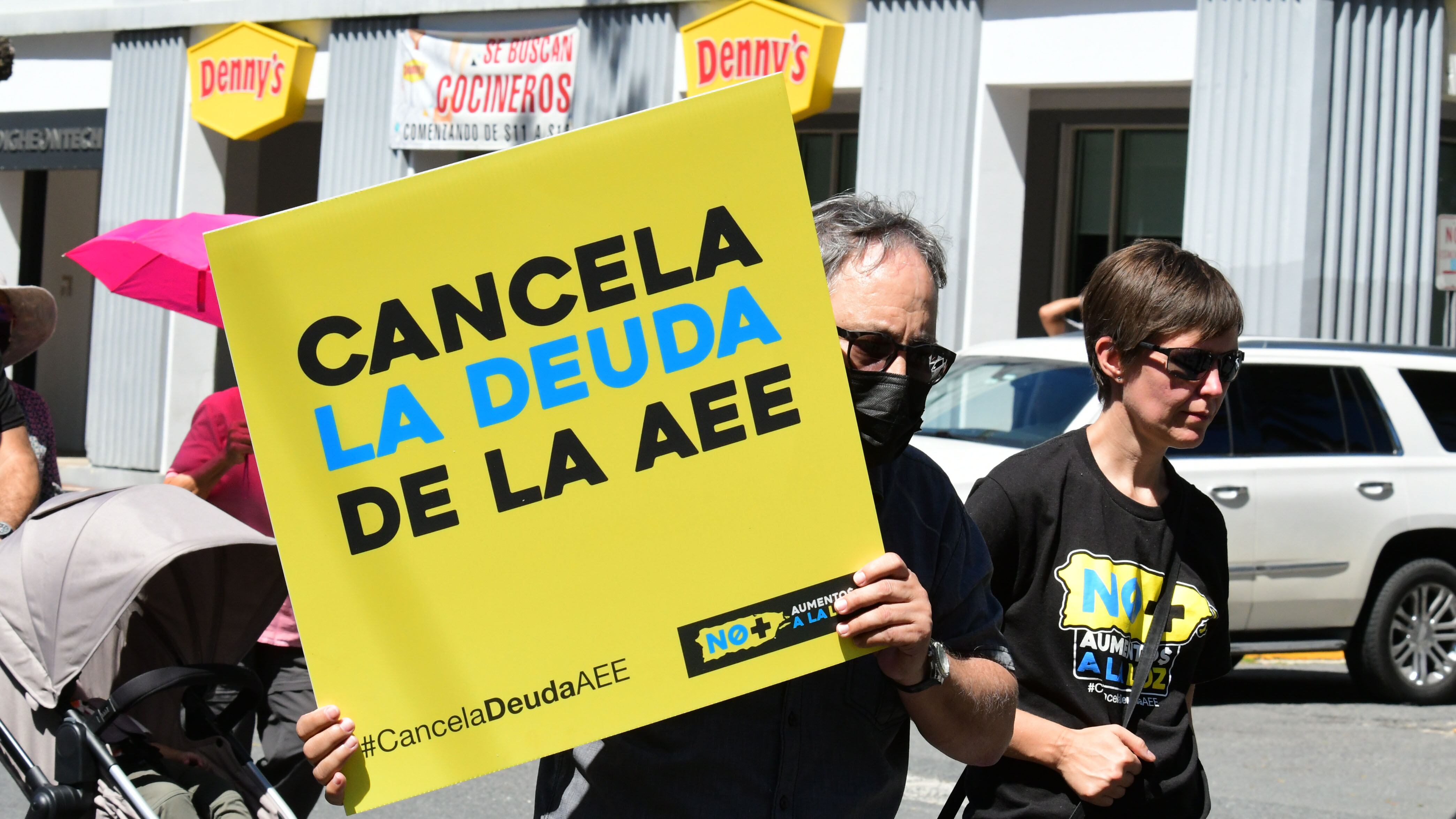 Protesta Reestructuración deuda AEE. Frente al tribunal Federal