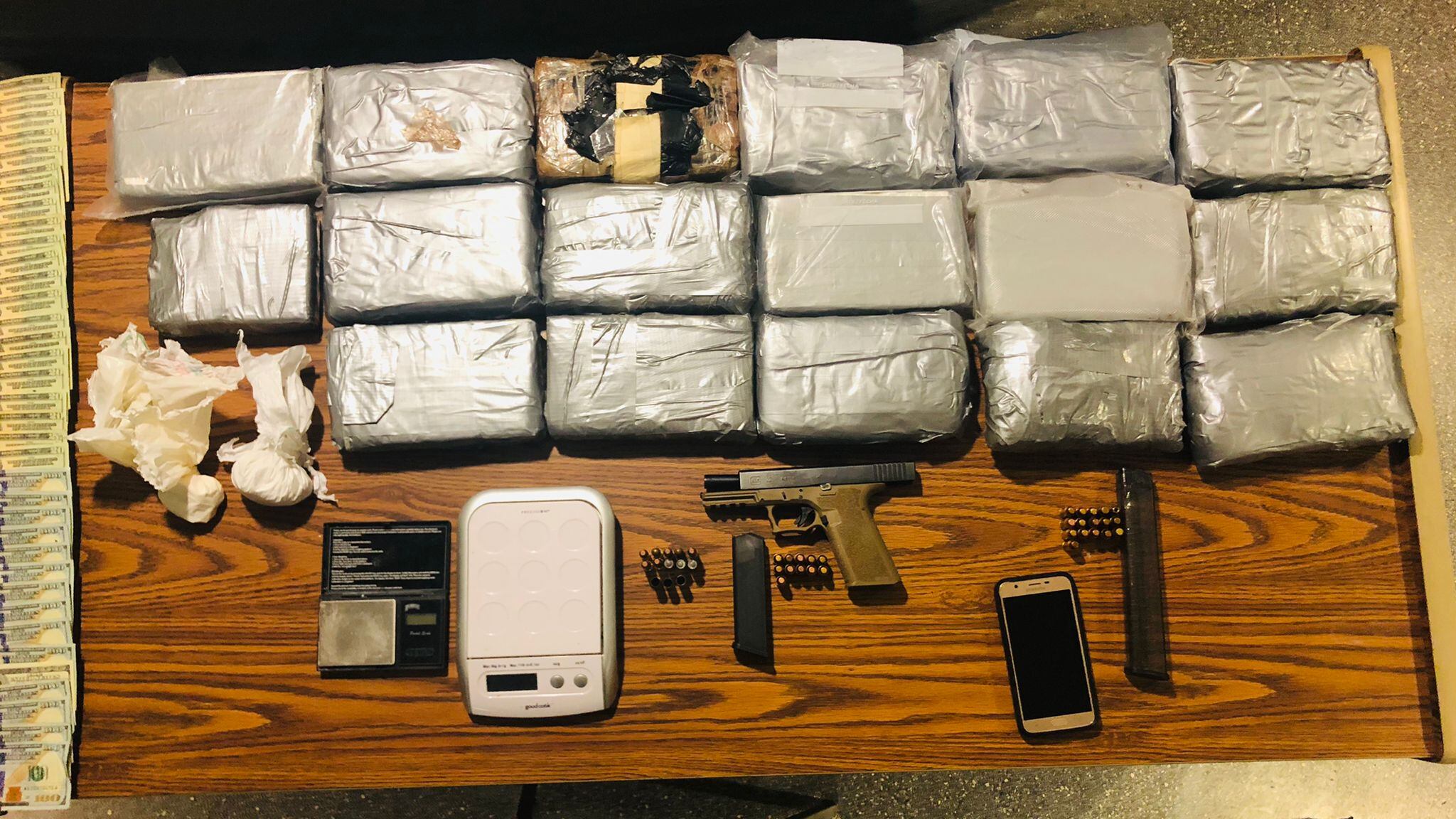 Evidencia ocupada por la Policía.