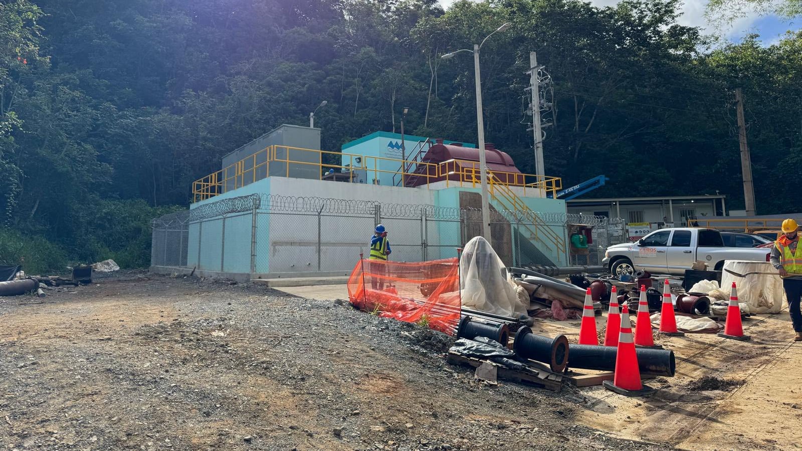 La represa del barrio Negros alcanza cerca de un 70% de reconstrucción, mientras se proyecta completar la obra entre finales de año e inicios de 2027