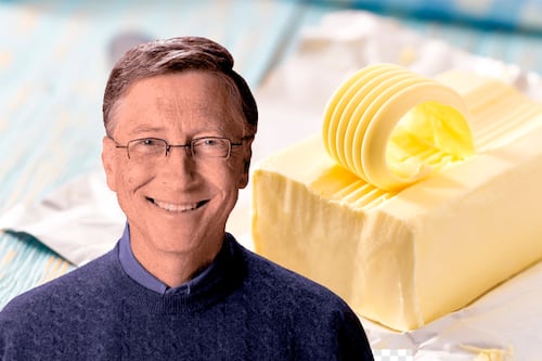 Bill Gates invierte su fortuna en un alimento imposible: mantequilla hecha de aire