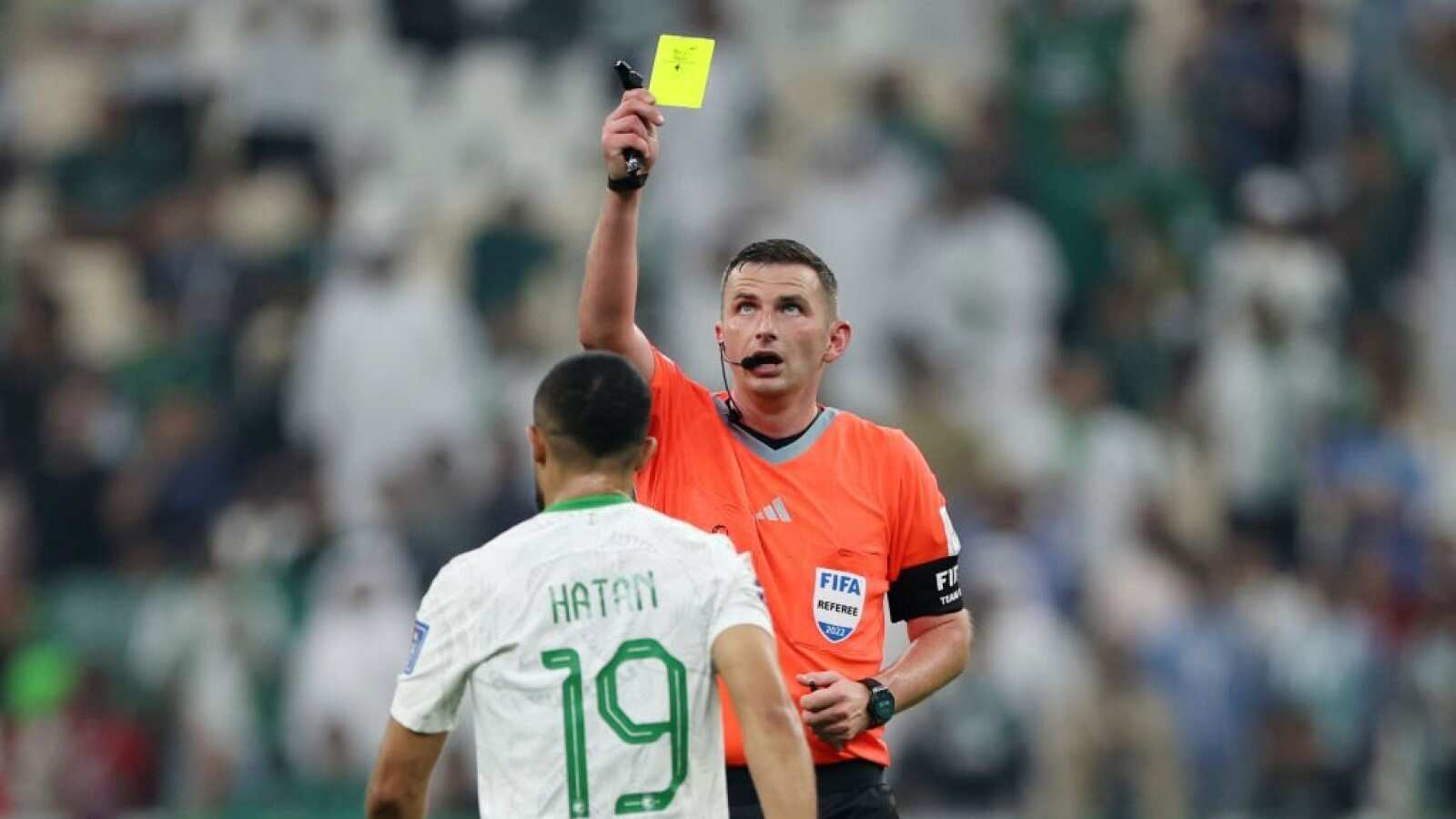 Michael Oliver es árbitro de la Premier League, y está presente en el Mundial de Qatar 2022