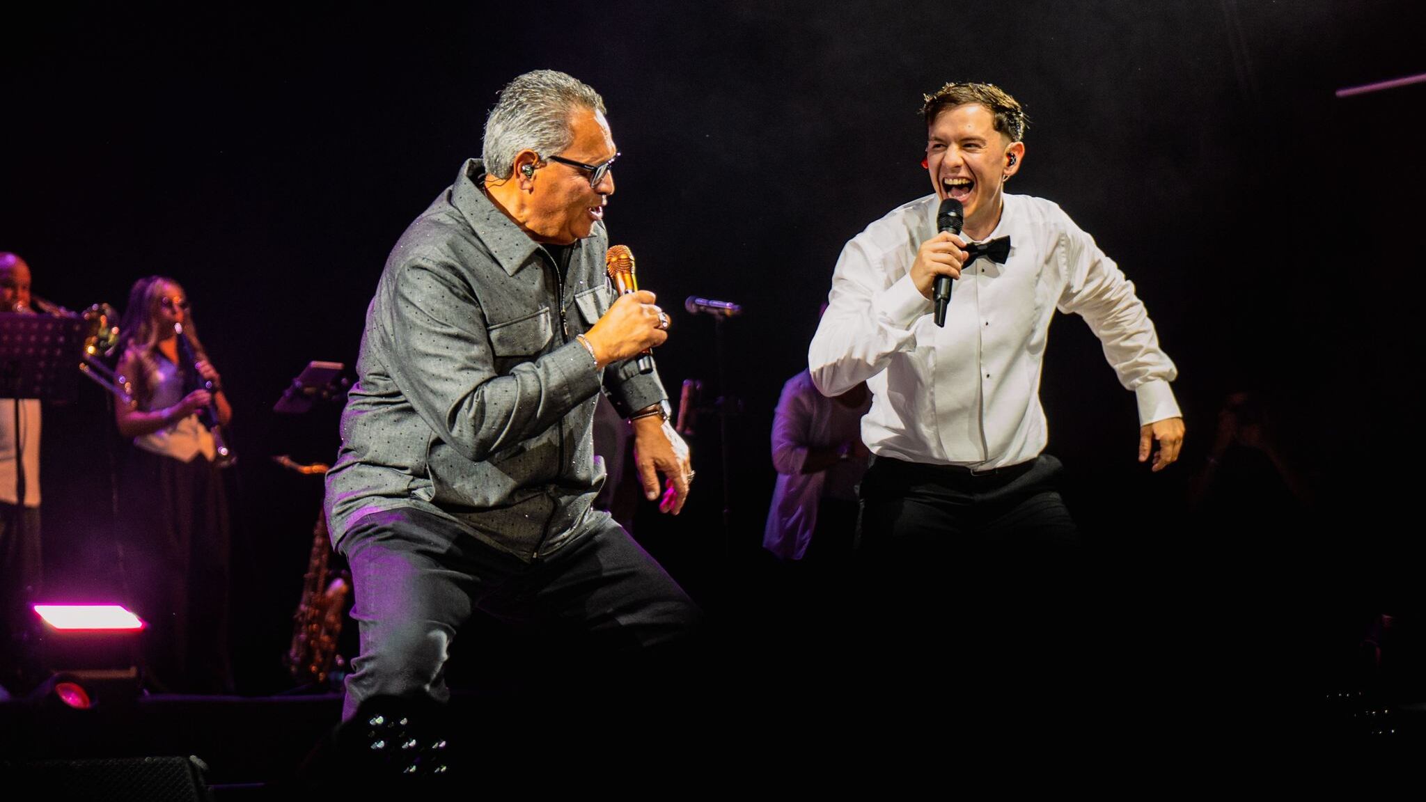 El salsero Tito Nieves fue uno de los invitados en el concierto de Guaynaa.