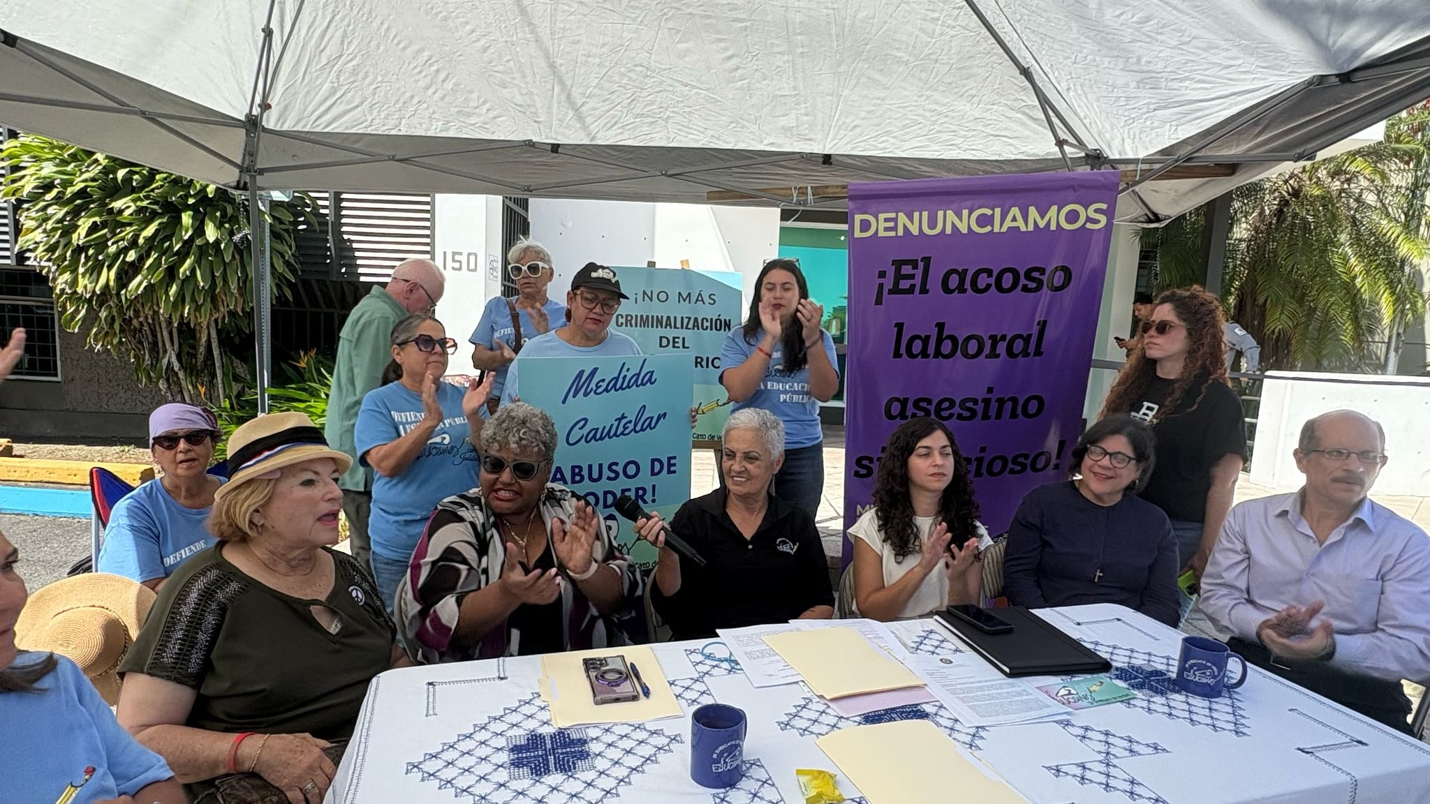 La organización magisterial EDUCAMOS alzó la voz contra lo que consideran un “patrón de inacción” por parte del Departamento de Educación en torno a casos de acoso laboral