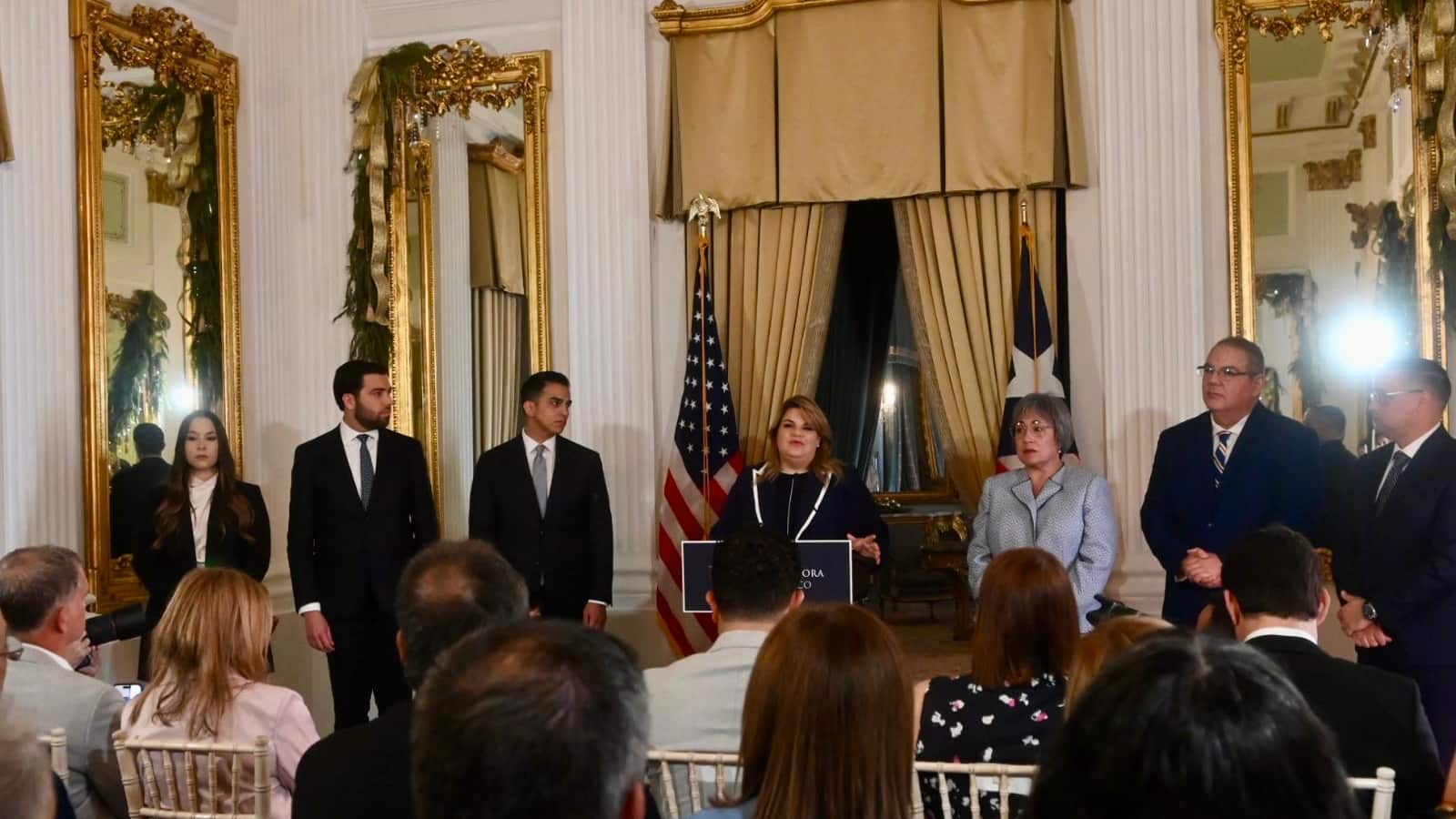 La gobernadora anunció nuevos nombramientos.