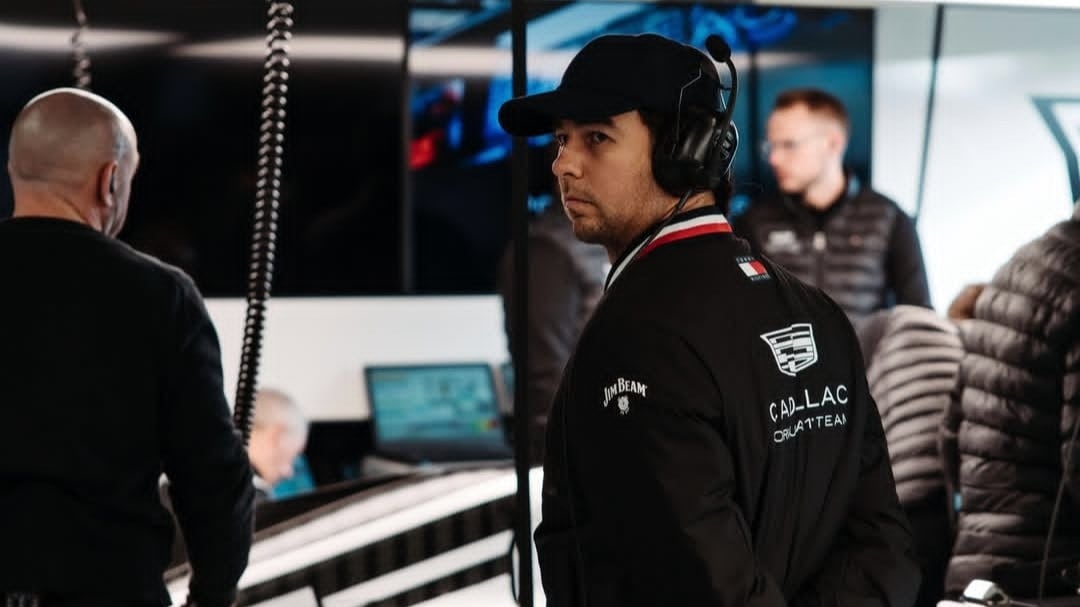 Checo Pérez ya corrió a bordo del Cadillac.