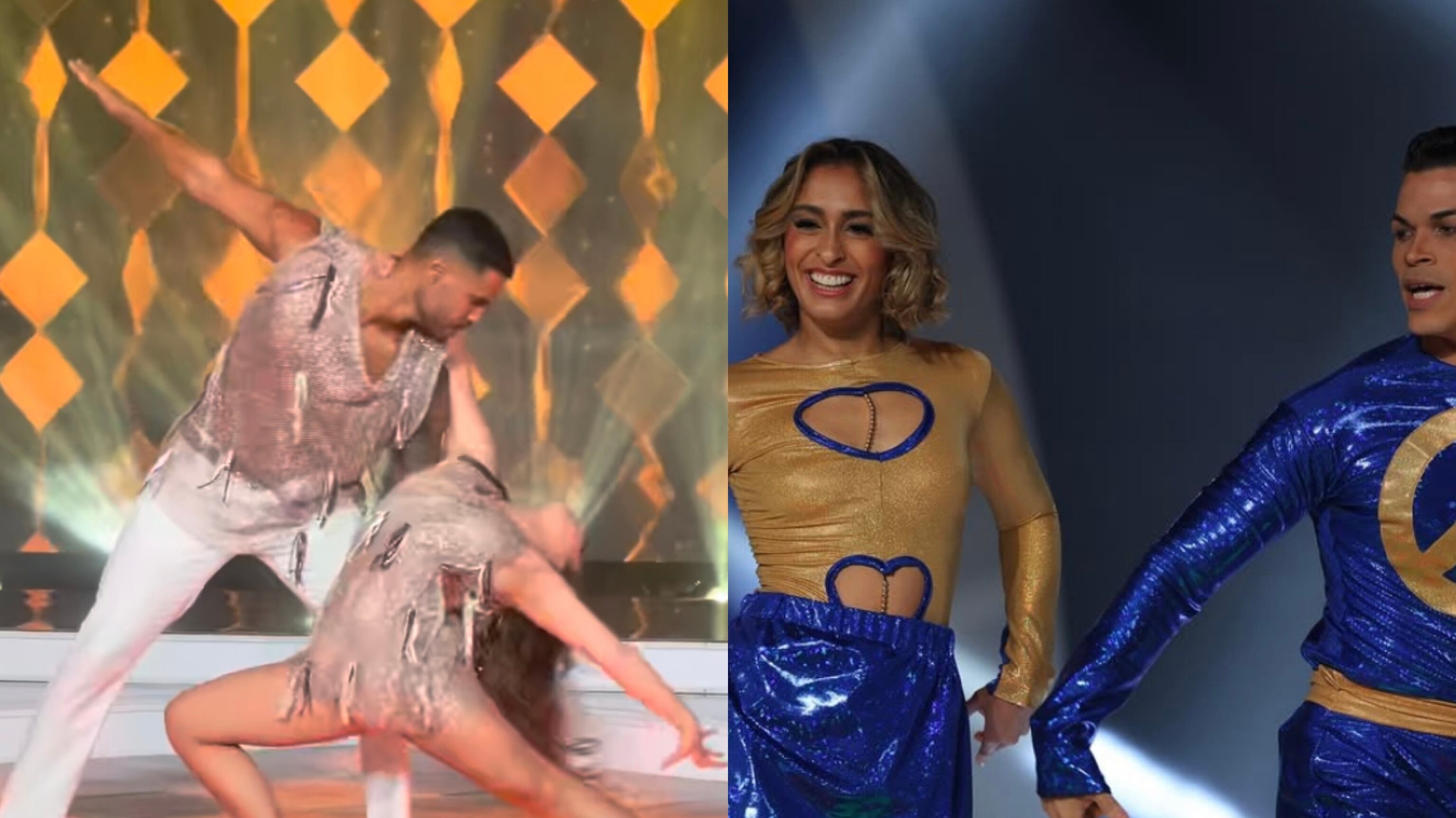 Miguel Alí Berdiel y Larissa Dones en el estreno de la competencia de baile de Wapa TV.