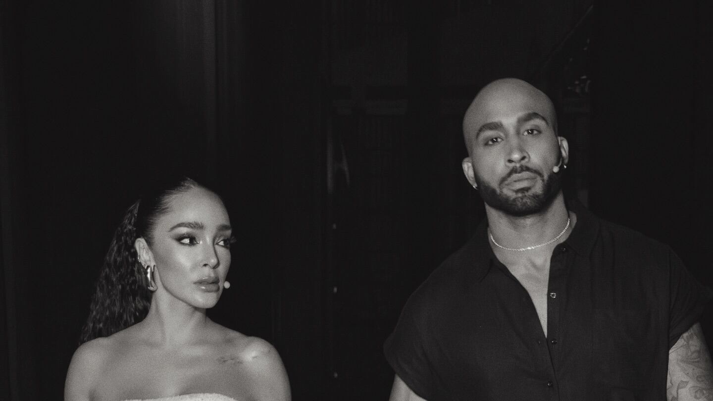 Manelyk y "Caramelo" durante su estancia en Puerto Rico.