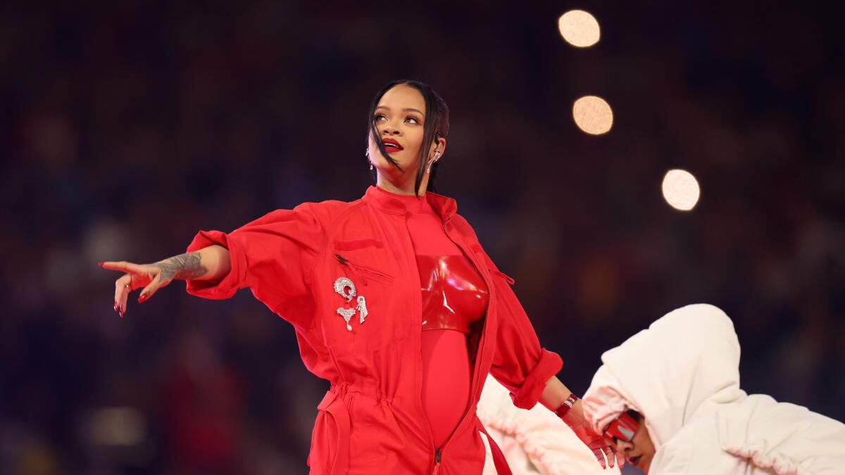 La tierna reacción de A\$ap Rocky mientras Rihanna cantaba en el Super Bowl embarazada