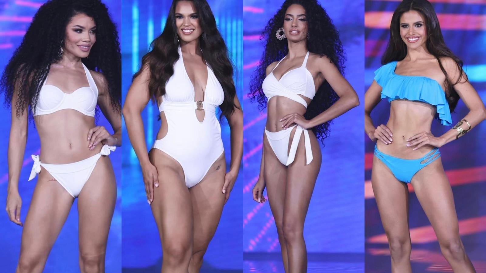 Miss Caguas, Miss Carolina, Miss Cataño y Miss Isabela.