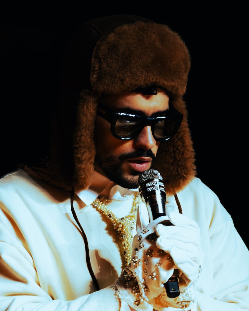 Bad Bunny primera noche de concierto en Medellín 2026.