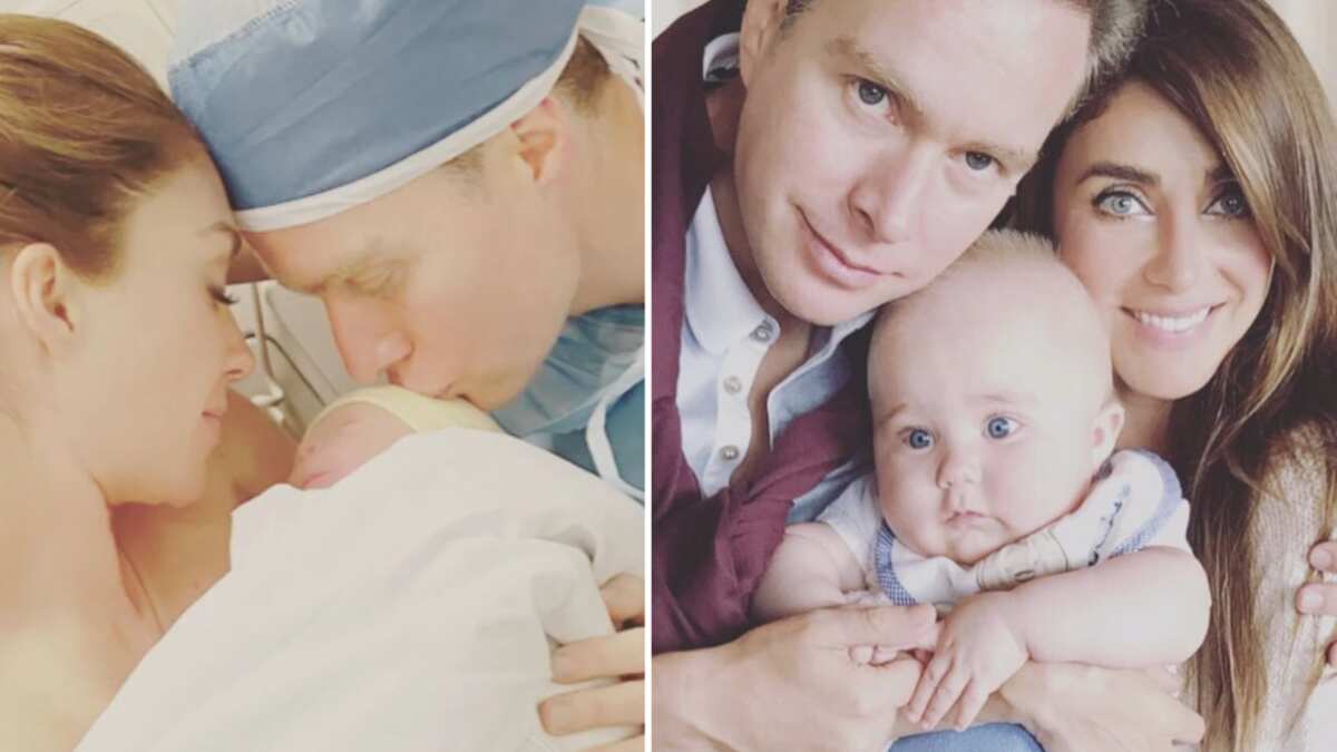 Anahí y sus dos hijos