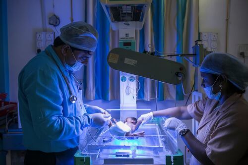 ¡Un bebé gigante nació en Colombia!