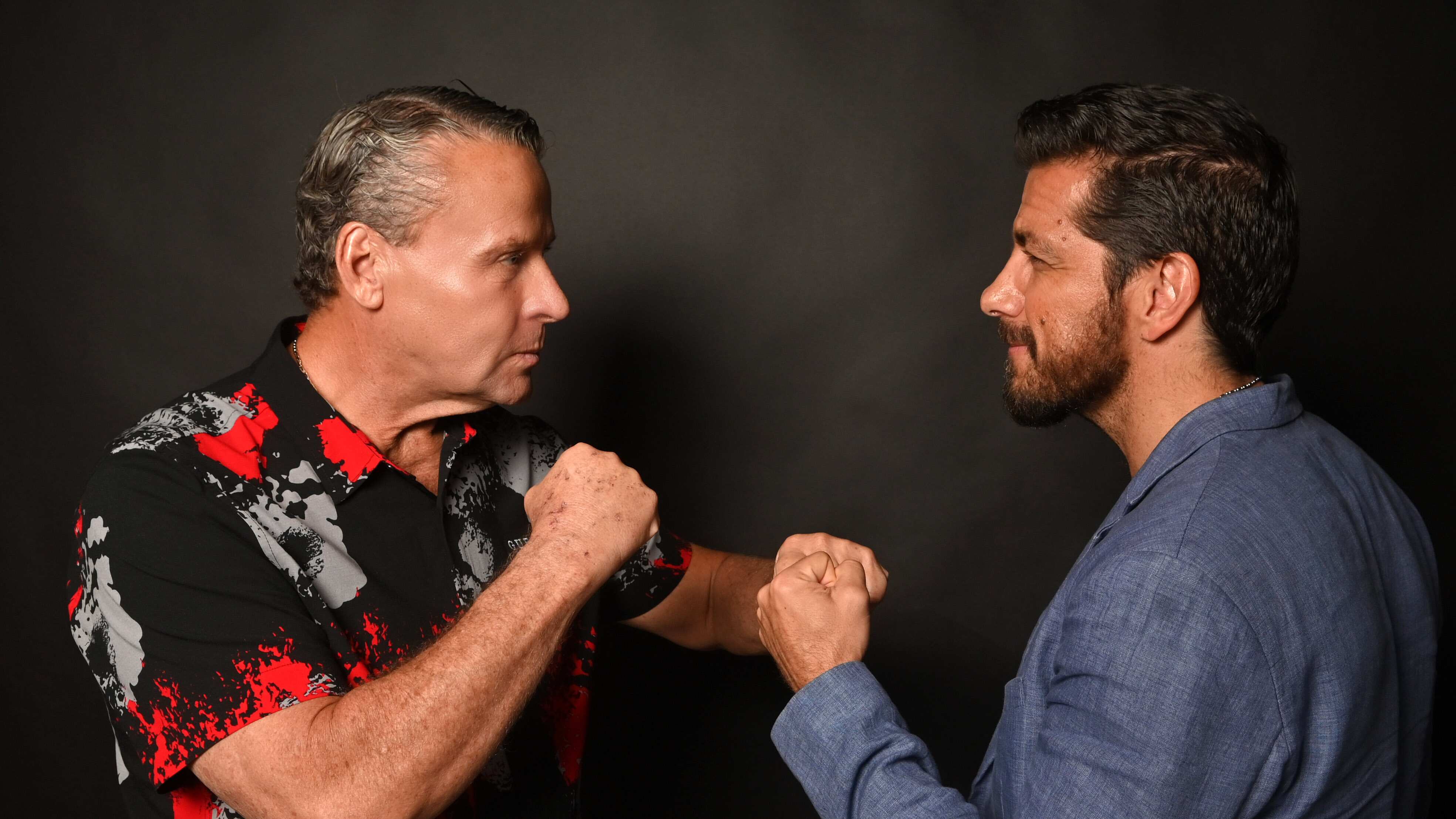 Alfredo Adame y Paulo Quevedo en visita a Metro Puerto Rico en agosto de 2024.