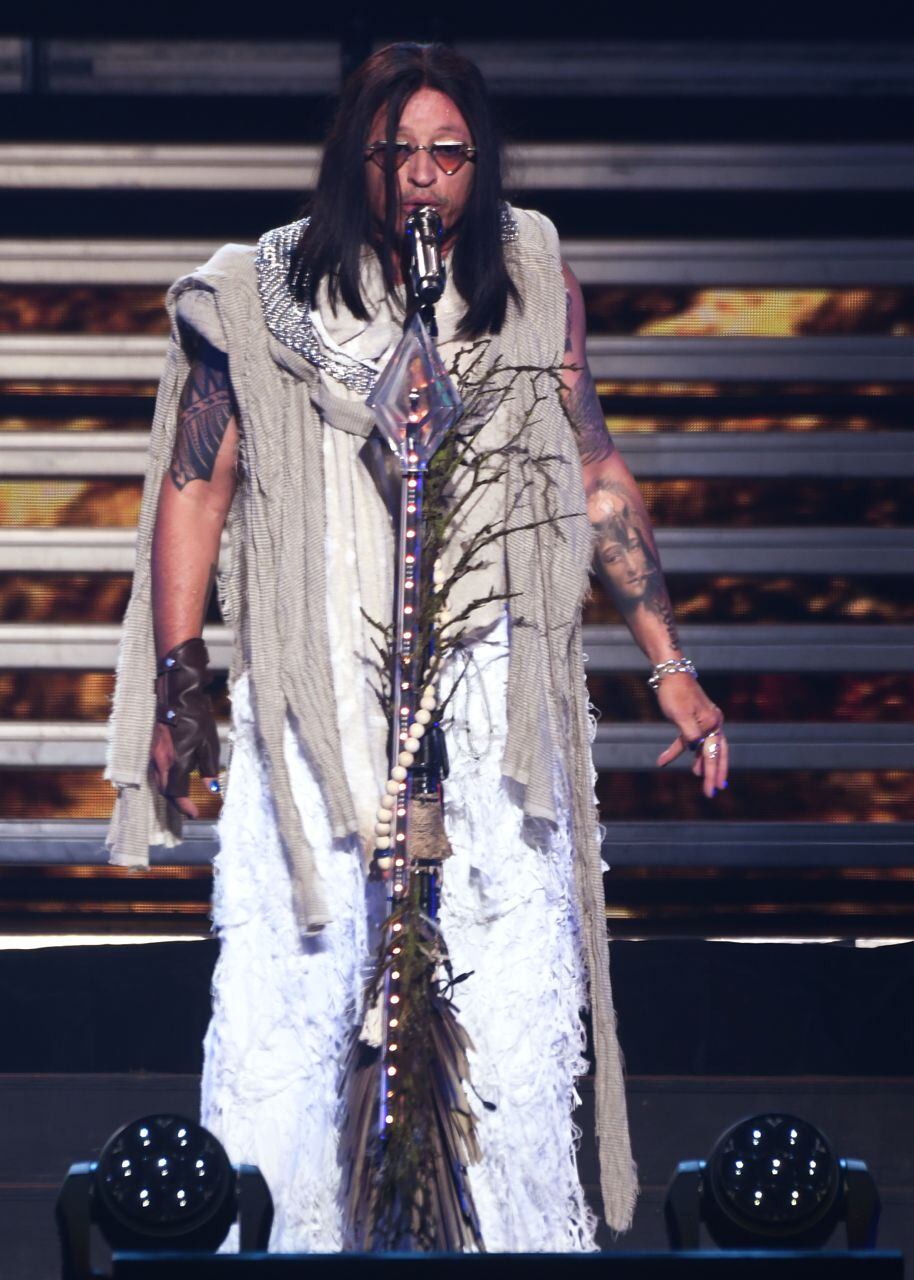 Elvis Crespo durante su concierto en el Coliseo de Puerto Rico, José Miguel Agrelot.