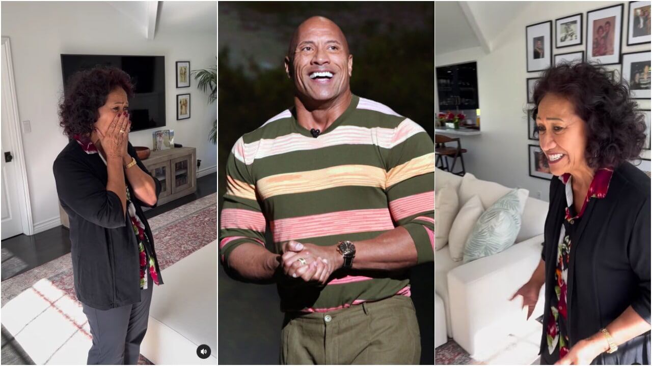 Dwayne Johnson es buen padre y buen hijo.