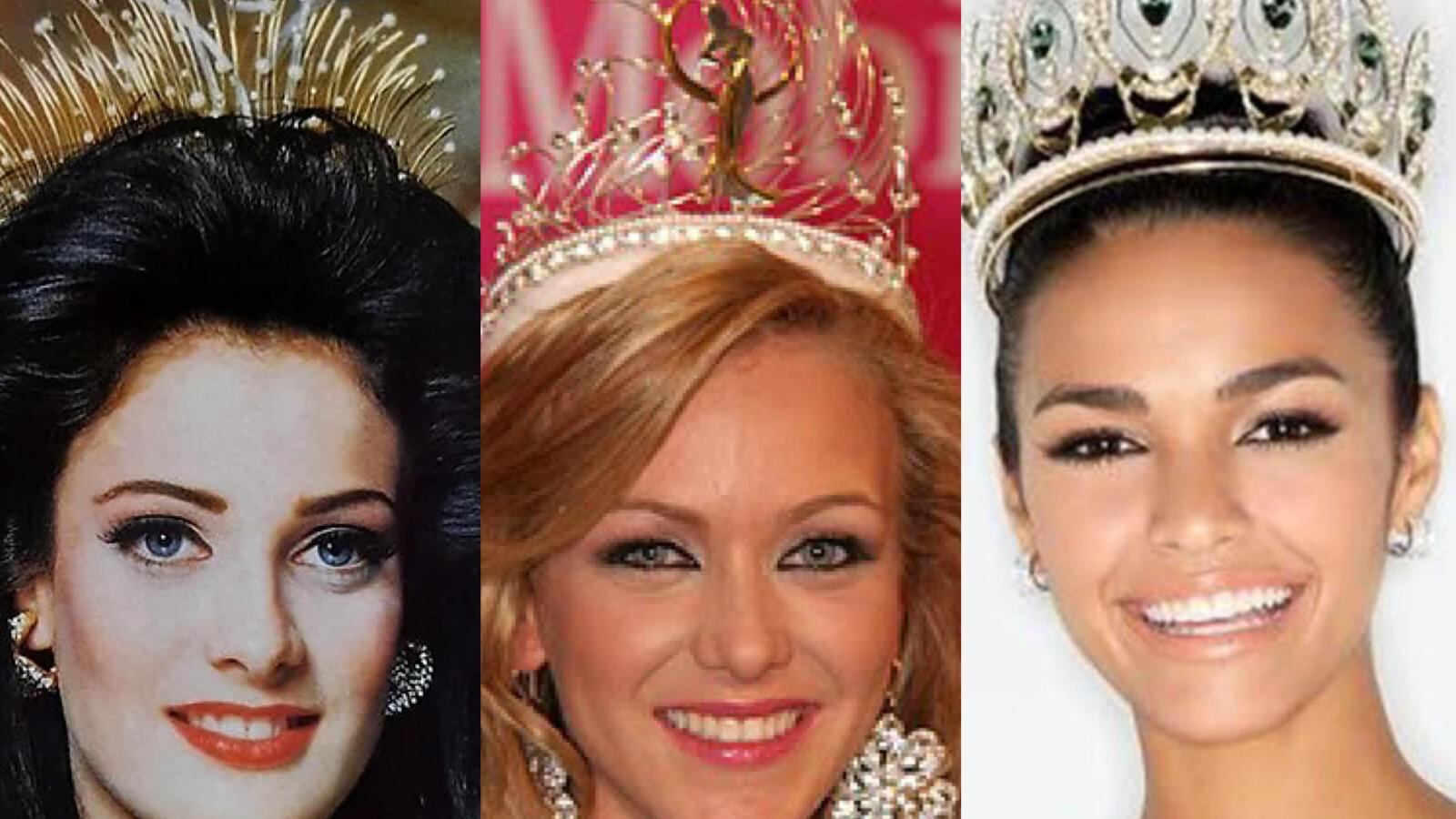 Algunas coronas de Miss Puerto Rico.