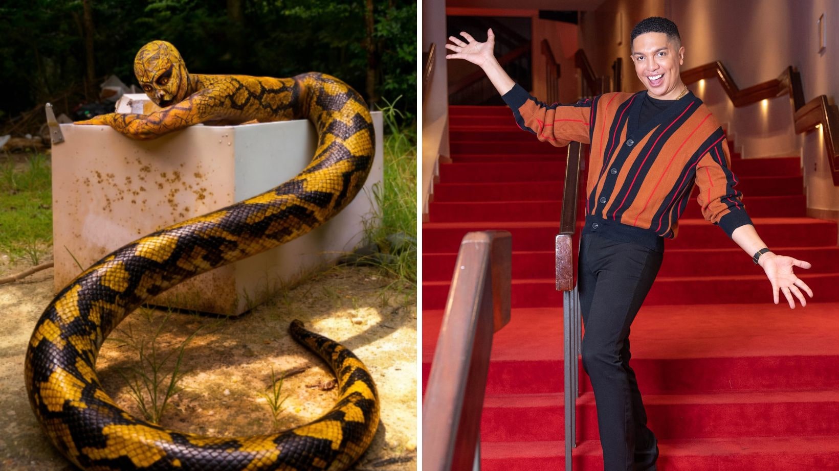 Foto tomada de las redes sociales del actor y animador Bryan Villarini.