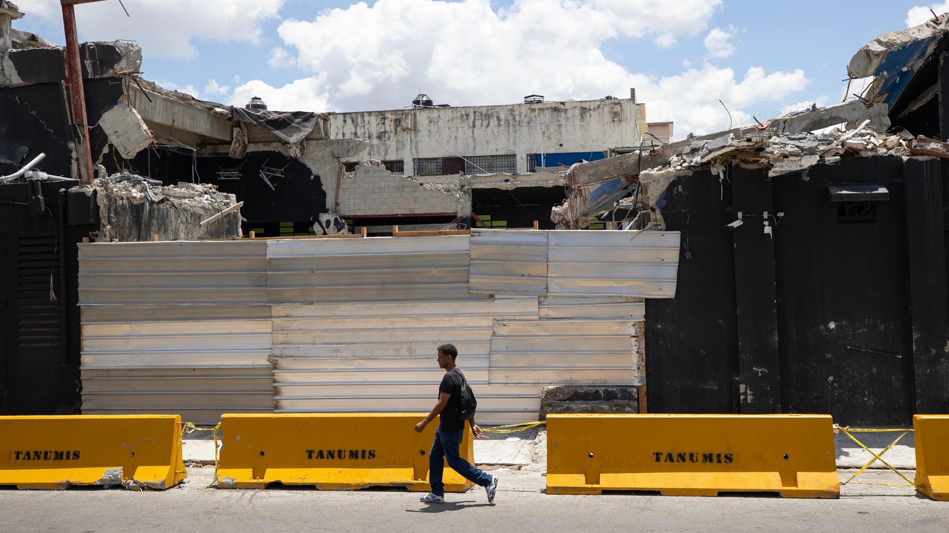 Ruinas de la discoteca Jet Set en Santo Domingo (República Dominicana).