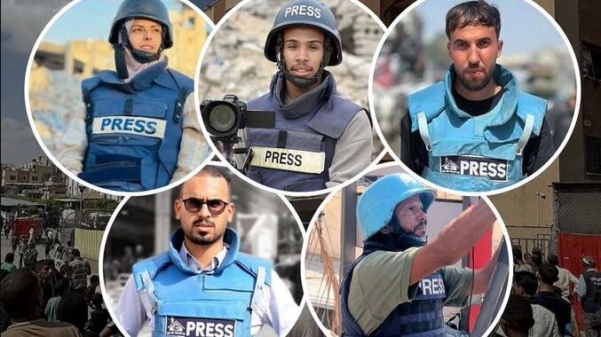 Muerte de periodistas en Gaza
