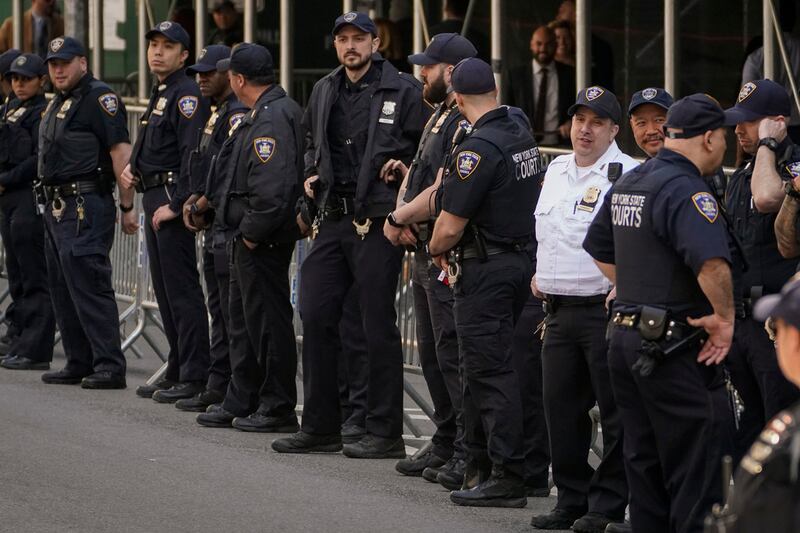 Donald Trump camino a la corte de Nueva York
