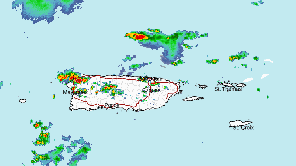 Advertencia de inundaciones para Aguadilla y Moca.
