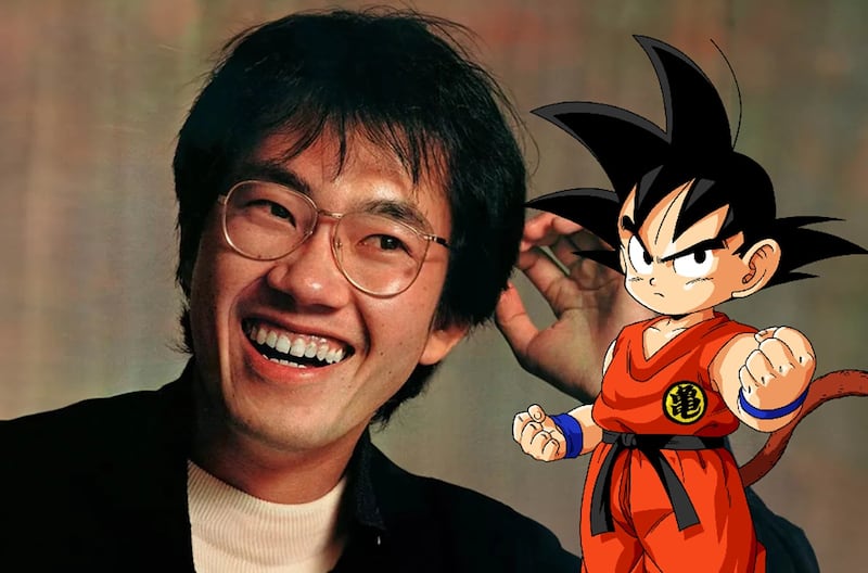 Goku y Akira Toriyama - Dragon Ball
