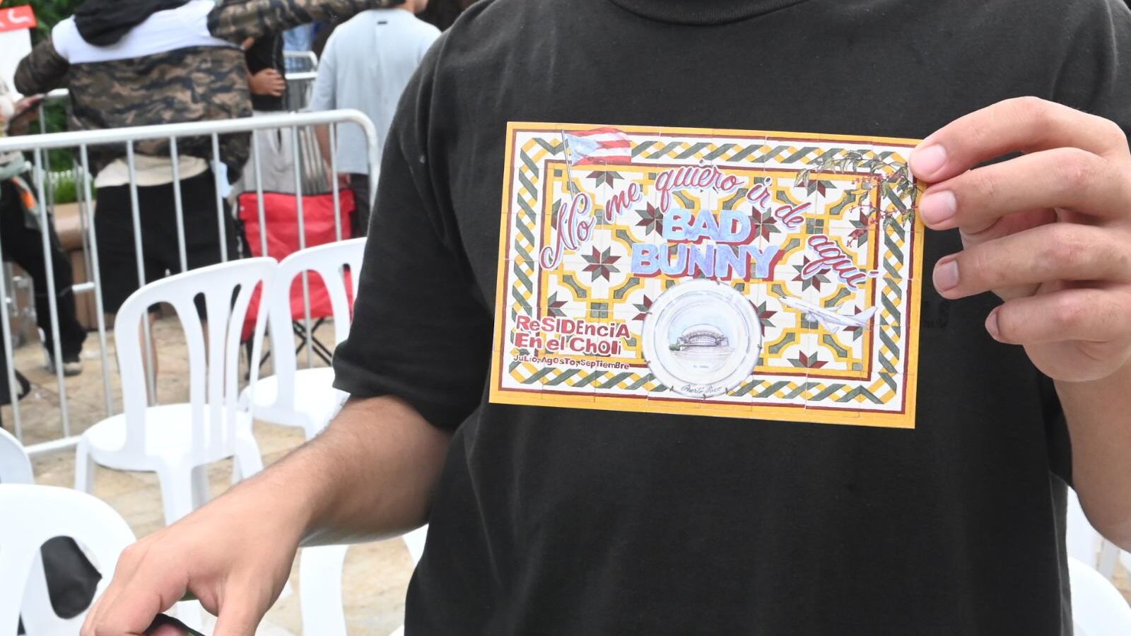 Filas para el concierto de Bad Bunny