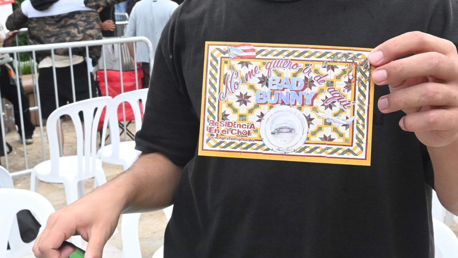 Filas para el concierto de Bad Bunny