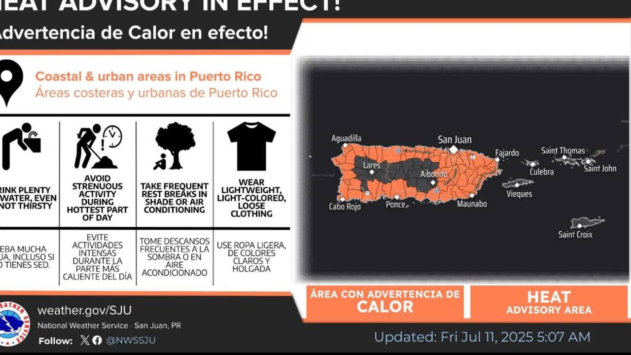 Emiten advertencia de calor.