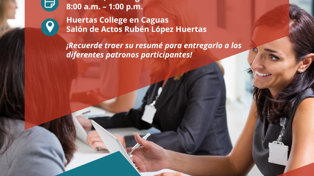 25ta Feria de Empleo en Huertas College