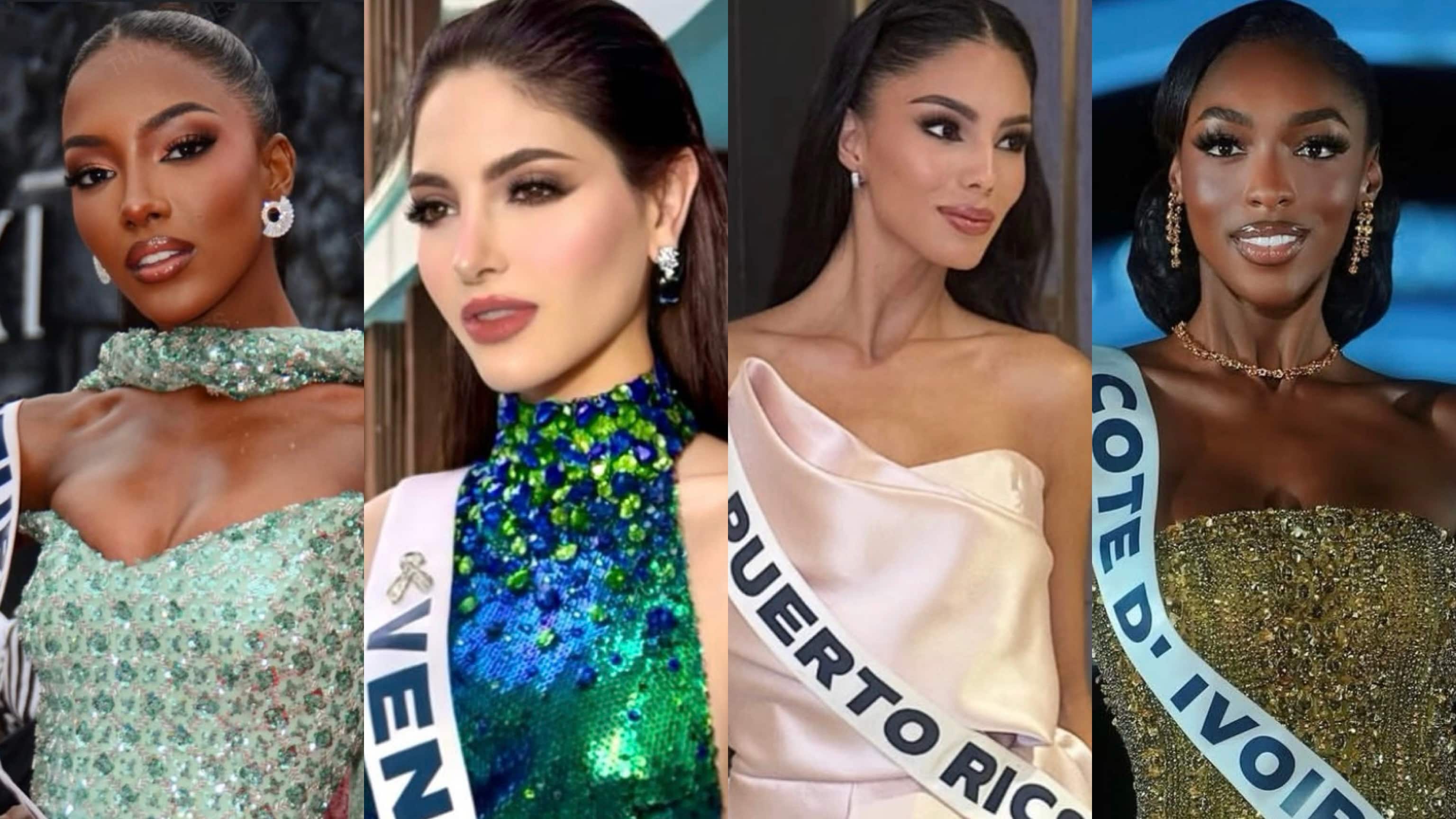Candidatas de Islas Turcas y Caicos, Venezuela, Puerto Rico y Costa de Marfil.