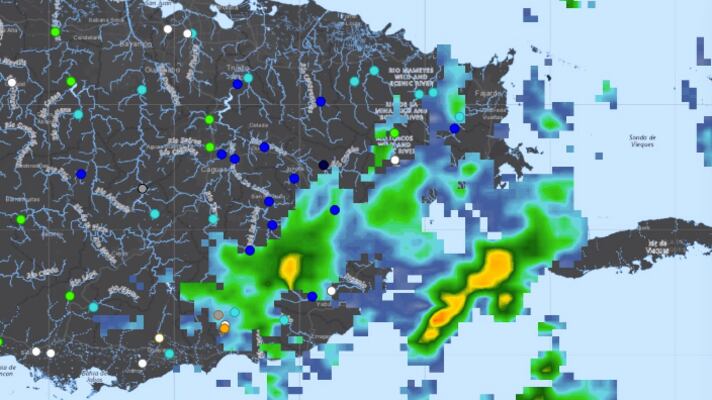 Bandas de lluvias seguirán afectando la zona de Puerto Rico.